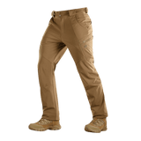 M-Tac Bukser Soft Shell Vinter i beige, komfortable vinterbukser med fleecefor og forstærket bagparti, ideelle til koldt vejr.