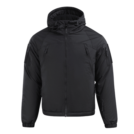 M-Tac Alpha Gen.III Pro Vinterjakke i sort, ideel til hverdag og ekstreme forhold, med G-Loft fyld og vandafvisende nylon.