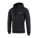 M-Tac Hættetrøje Cotton Raglan i sort med raglanærmer og lomme, fremstillet i 100% bomuld for komfort og bevægelsesfrihed.