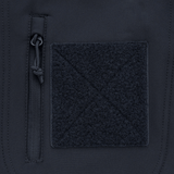 Detalje af M-Tac Soft Shell Jakke med Liner, viser lynlås og fleecepanel.