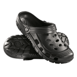 M-Tac Gummiclogs EVA sorte klipklapper med hælrem, støddæmpende EVA-sål og moderne design, perfekt mellem sandaler og klipklapper.