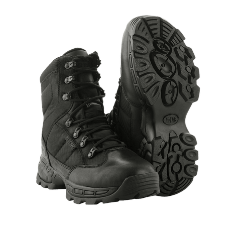 M-Tac Vinter Taktiske Støvler Thinsulate til ekstreme kuldeforhold med robust ydersål og hurtigt snøresystem for stabilitet og varme.