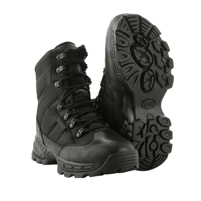 M-Tac Vinter Taktiske Støvler Thinsulate til ekstreme kuldeforhold med robust ydersål og hurtigt snøresystem for stabilitet og varme.