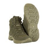 M-Tac Taktiske Sommerstøvler Iva i grønne nuancer, designet til komfort og ventilation, velegnet til taktiske opgaver og terrænvandring.