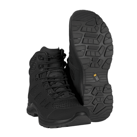 M-Tac Taktiske Sommerstøvler Iva i sort, designet til komfort og ventilation, ideelle til varme vejrforhold og taktiske brug.