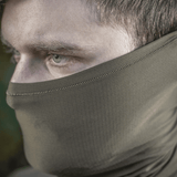M-Tac Polartec Vent Tube Scarf bruges som ansigtsmaske med fugtafledning og vindbeskyttelse.