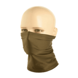 M-Tac Polartec Vent Tube Scarf i brun, alsidig til halstørklæde eller ansigtsmaske, fremstillet af fugtafledende Polartec® materiale.