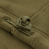 Nærbillede af M-Tac Anatomisk Tube Scarf med Snor Polartec, viser snorsystemet og Polartec® Micro Series fleece-materialet.