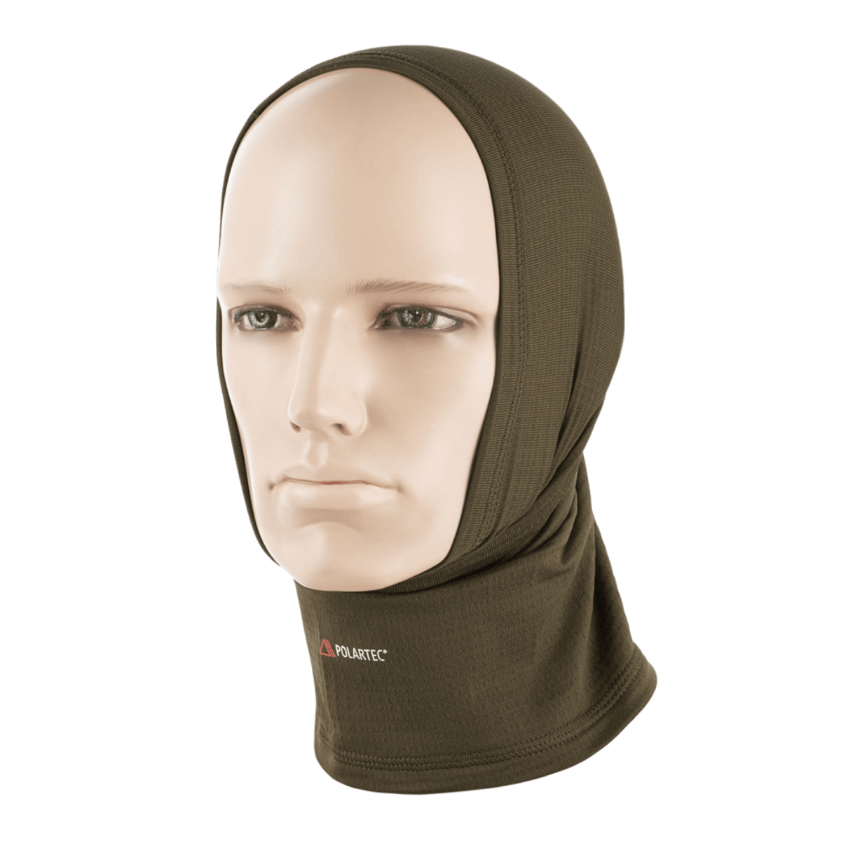 M-Tac Tube Scarf Polartec Power Grid halsrør på model, varmt og stilrent design til beskyttelse mod vind og kulde.