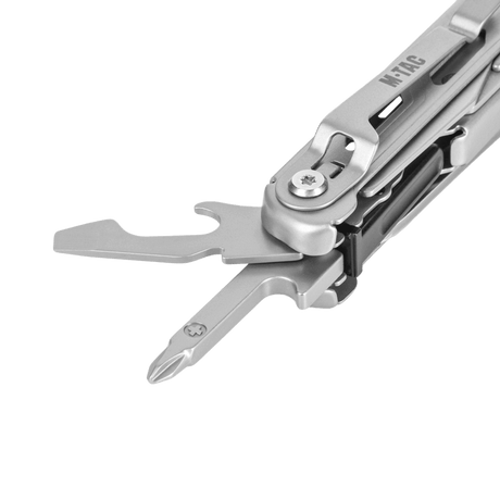 M-Tac Type 3 Foldekniv (5-i-1) Rustfrit Stål med flere værktøjer, ideel til EDC og daglig brug, fremstillet af holdbart rustfrit stål.