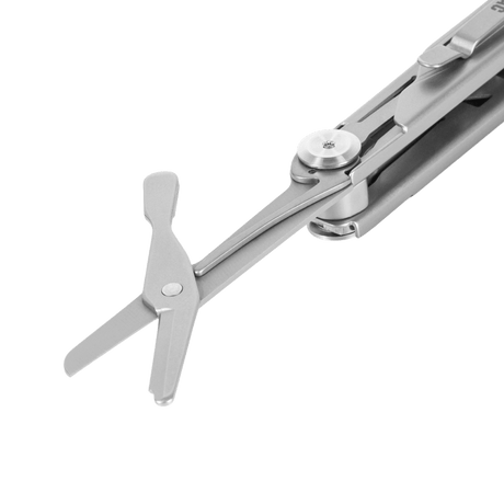 M-Tac Type 3 Foldekniv (5-i-1) Rustfrit Stål med saks, fremstillet til holdbarhed og alsidighed i daglig brug og udendørs eventyr.