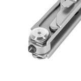 M-Tac Type 3 Foldekniv (5-i-1) Rustfrit Stål multiværktøj, kompakt og holdbart, ideel til EDC og feltture, close-up af detaljeret knivdesign