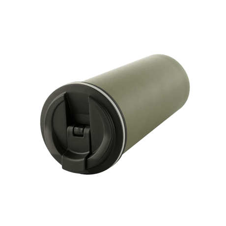 M-Tac Termokop 450 ml med Ventil i rustfrit stål, praktisk termokop med tud og luftventil, ideel til varme og kolde drikke.