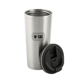 M-Tac Termokop 450 ml med Ventil i rustfrit stål med aftageligt låg, ideel til varme og kolde drikke.