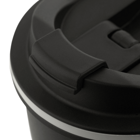 Låg af M-Tac Termokop 450 ml med Ventil, tætning og tud designet for nemme drikkeoplevelser uden spild, perfekt til varme eller kolde drikke.