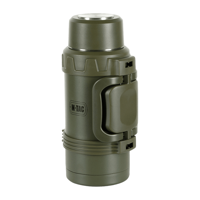 M-Tac Termoflaske 1,6 L i Rustfrit Stål ideel til camping og picnic, dobbeltvægget og lavet af holdbart rustfrit stål, holder drikkevarer varme.