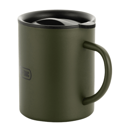 M-Tac Termokrus 400 ml – Rustfrit Stål, ideel til outdoor og jagt, med dobbeltvægget vakuumteknologi for optimal temperaturkontrol.