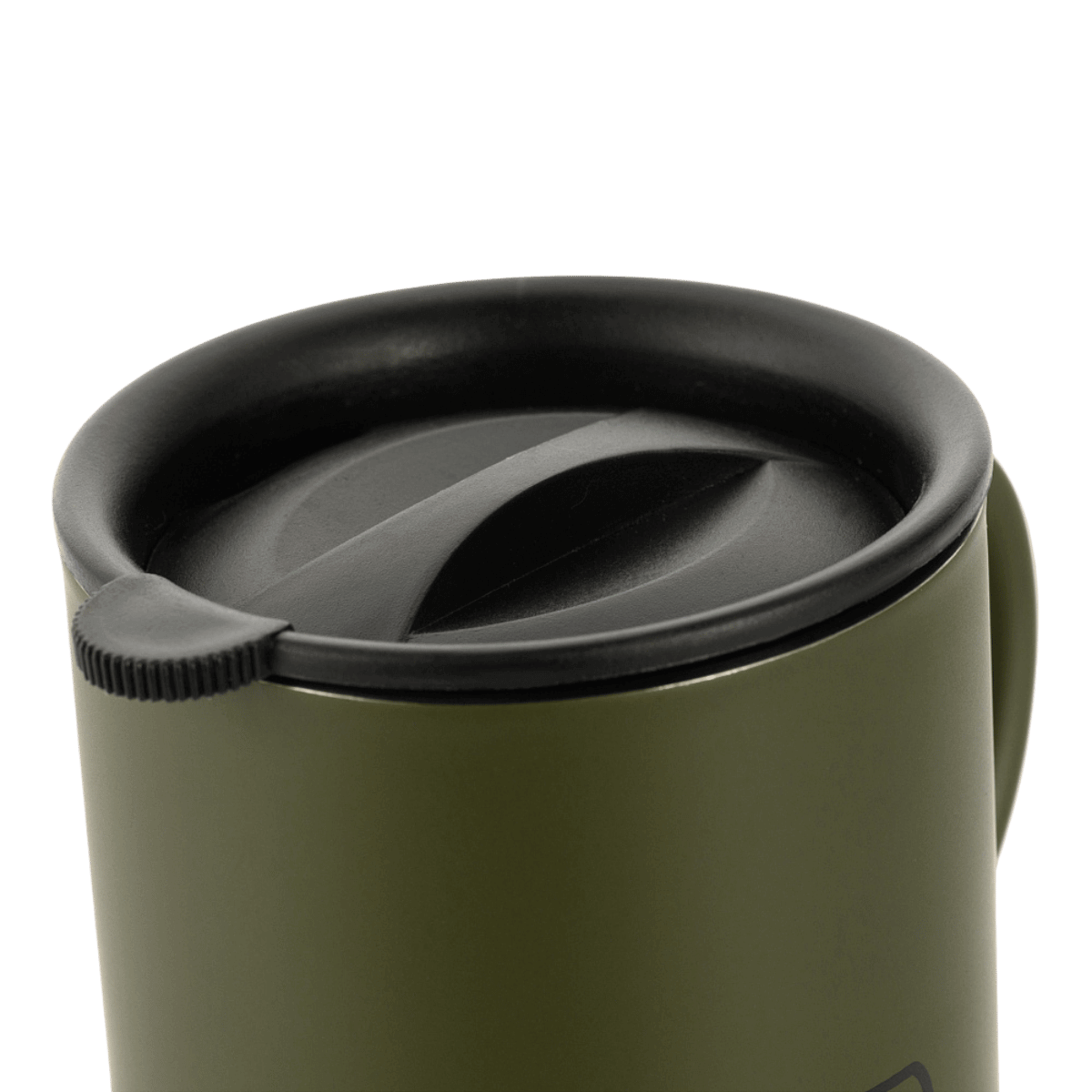 M-Tac Termokrus 400 ml – Rustfrit Stål, grøn termokrus med låg, ideel til outdoor, jagt og militærbrug, dobbeltvægget vakuumteknologi.