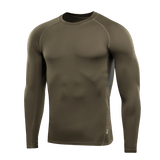 M-Tac ThermoLine Termoundertøj herretrøje i olivengrøn, designet til effektiv termoregulering og fugttransport under fysisk aktivitet.