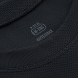 Sort M-Tac Sweat-Wicking T-Shirt Gen.II med fokus på åndbarhed og komfort, fremstillet af letvægts polyester materiale.