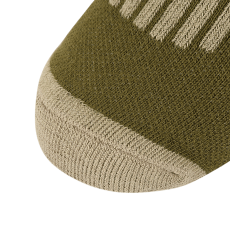 M-Tac Coolmax XLong Sokker – Komfort og Åndbarhed detaljebillede af sokkespidsen med elastisk materiale for termoregulation.