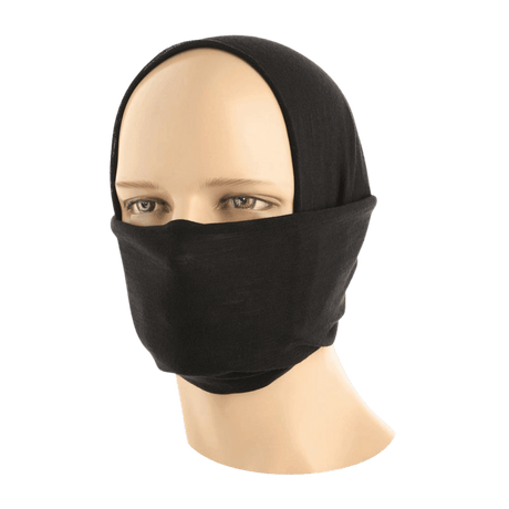 M-Tac Tubehalstørklæde i Merinould som balaklava på mannequinhoved, 100% australsk merinould, multifunktionel