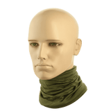 M-Tac Tubehalstørklæde i Merinould på mannequin, multifunktionelt halstørklæde til varmeisolering og fugttransport.