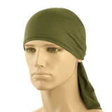 M-Tac Tubehalstørklæde i Merinould bruges som bandana på mannequin, ideel til mange anvendelser, fremragende varmeisolering.