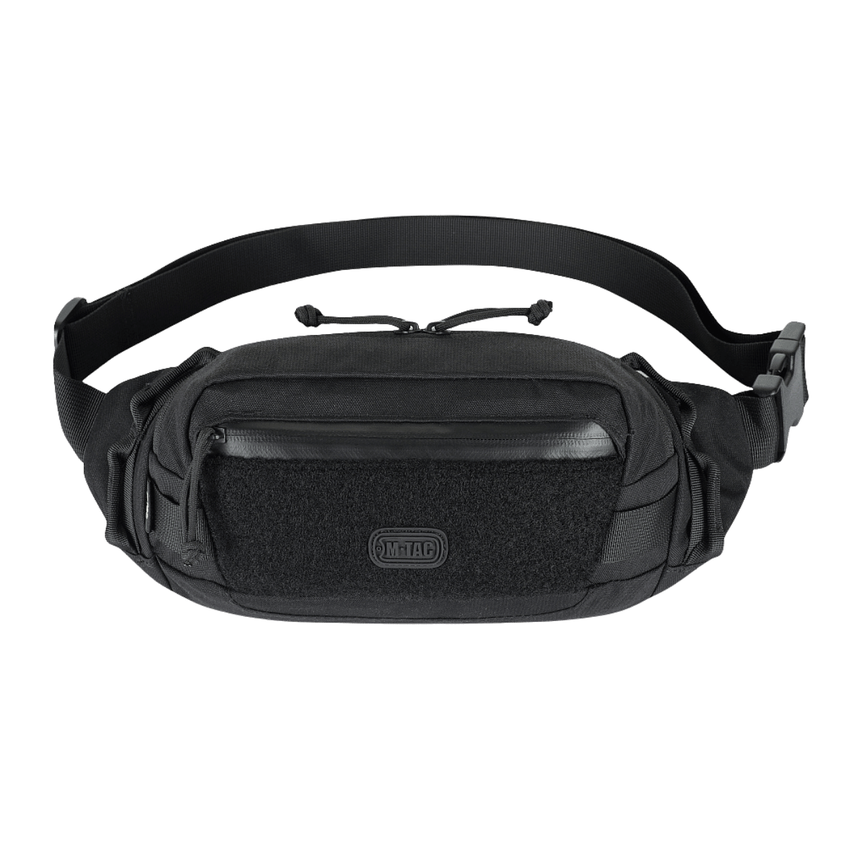 M-Tac Bæltetaske Gen.II i sort 600D polyester med lynlåse og justerbar rem til skulder eller bælte, perfekt til praktisk opbevaring.