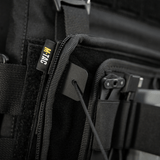 Nærbillede af M-Tac Admin Pouch Large Elite Gen.II i robust Cordura 500D med AquaGuard lynlås og velcro-indlæg til tilbehør.