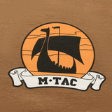 M-Tac T-shirt Black Sea Expedition med ikonisk vikingeskib design, ideel til aktive livsstile som jagt, fiskeri og sport.