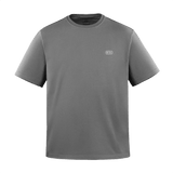 M-Tac Cotton HARD T-shirt i grå farve med reflekterende logo, oversize snit for maksimal bevægelsesfrihed og komfort, 100% bomuld.