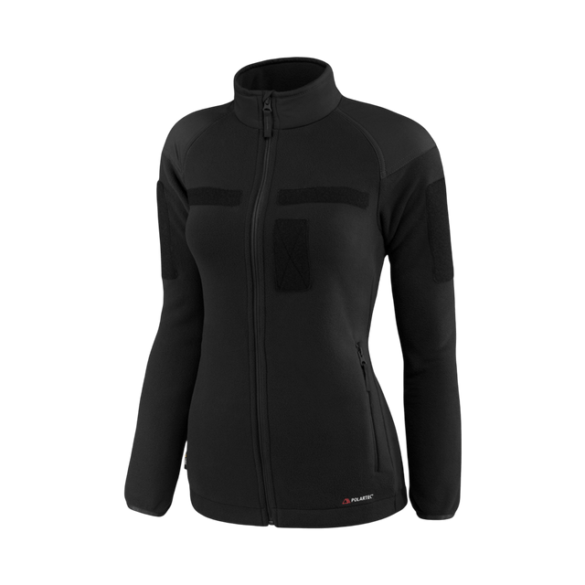 M-Tac Combat Fleece Jakke Dame – Polartec og taktisk i sort farve, designet til kvinders komfort og funktionalitet med Polartec fleece materialer.