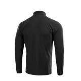 M-Tac Delta Fleece Jakke set bagfra, sort fleece design med lange ærmer og tommelhuller, ideel til udendørs aktiviteter og koldt vejr.