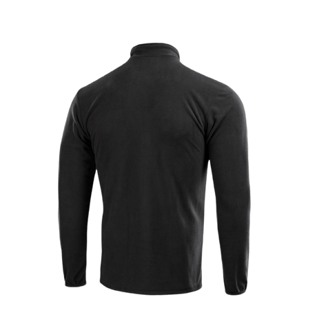 M-Tac Delta Fleece Jakke set bagfra, sort fleece design med lange ærmer og tommelhuller, ideel til udendørs aktiviteter og koldt vejr.