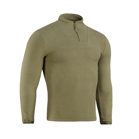 M-Tac Delta Fleece Jakke til udendørs aktiviteter med tommelhuller og varm, let fleece. Perfekt til koldt vejr.