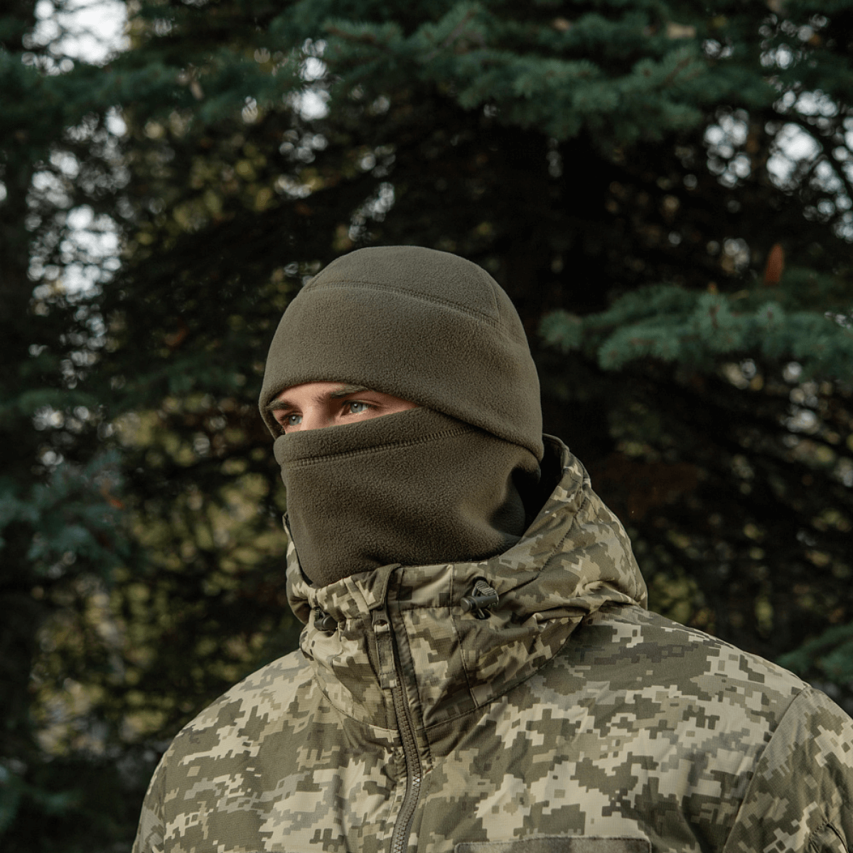 M-Tac Watch Cap Elite Fleece Beanie Hat Slimtex, varm og let hue, perfekt til taktisk brug i koldt vejr, fleece materiale med Slimtex termolag.