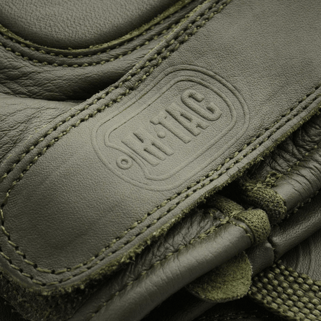 M-Tac Fingerløse Handsker Assault Tactical Mk.1 med forstærket håndflade og justerbar velcro i ægte læder.