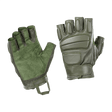 M-Tac Fingerløse Handsker Assault Tactical Mk.1 med forstærket håndflade og dæmpende kno pads til taktisk brug i grøn.