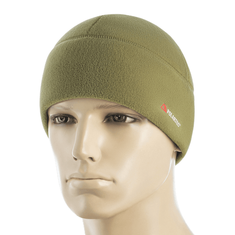 M-Tac Fleece Polartec Watch Cap i olivengrøn, let og varm hue lavet af slidstærk Polartec 200 Series fleece til udendørs brug.