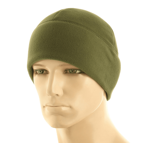M-Tac Fleece Polartec Watch Cap i grøn, viser holdbar og varm fleecehue til vinterbrug og udendørsaktiviteter.