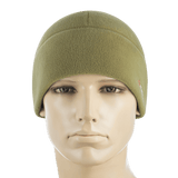 M-Tac Fleece Polartec Watch Cap i olivengrøn, lavet af holdbar Polartec 200 Series fleece, ideel til vinter og udendørs aktiviteter.