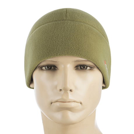 M-Tac Fleece Polartec Watch Cap i olivengrøn, lavet af holdbar Polartec 200 Series fleece, ideel til vinter og udendørs aktiviteter.