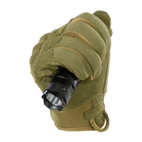 M-Tac Handsker Assault Tactical Mk.5 med knoglebeskyttelse og justerbare manchetter til taktisk brug og forbedret greb.