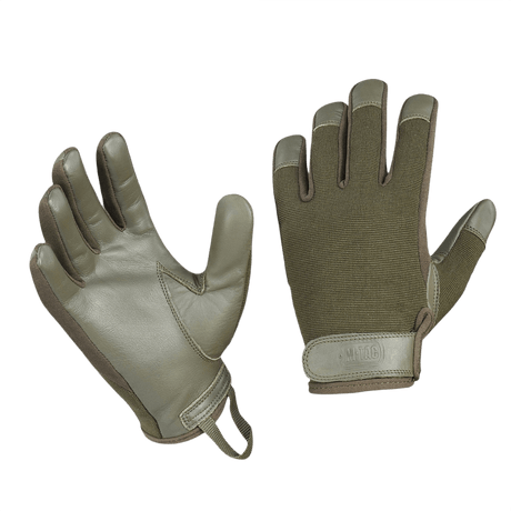 M-Tac Handsker Police til sikkerhedsarbejde i syntetisk materiale og læder med velcro, designet til optimal pasform og bevægelsesfrihed.