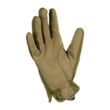 M-Tac Handsker Scout Tactical Mk.2 i olivengrøn med syntetisk læder for holdbarhed og fleksibilitet, set fra bagsiden.