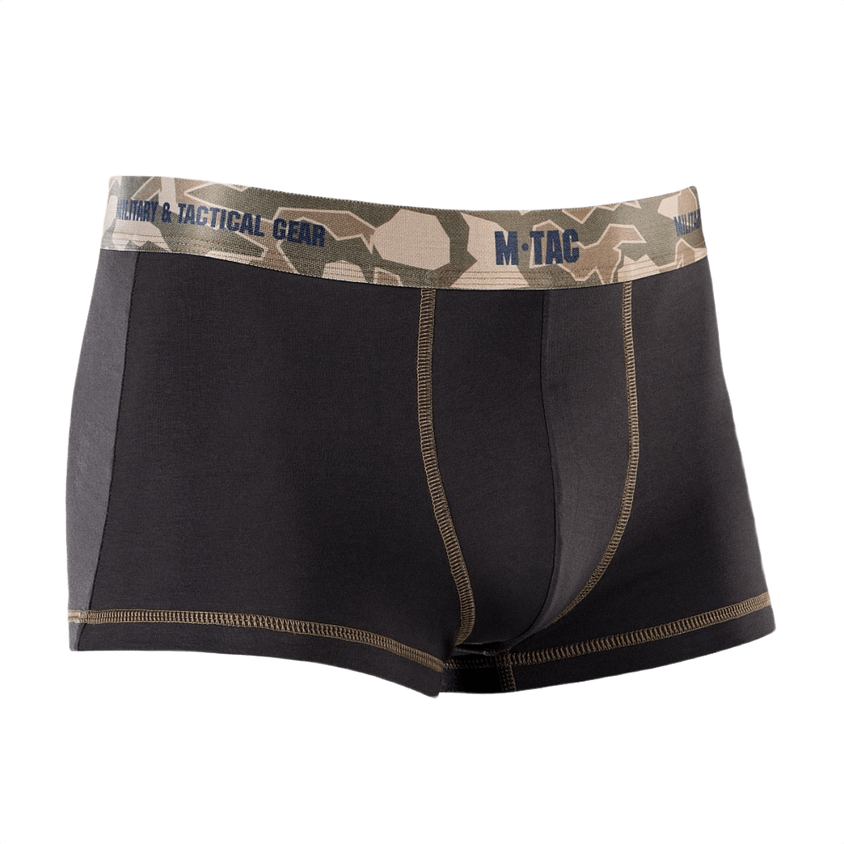 M-Tac Herre Boxer 93/7 i camouflage design med bred elastik og flade syninger for komfort og bevægelighed.
