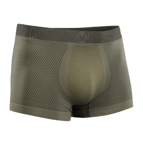 M-Tac Hexagon Sports Underbukser i olivengrøn farve med netmønster og elastisk taljebånd.