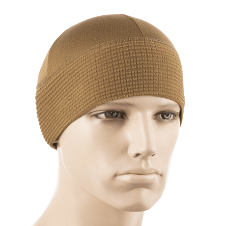 M-Tac Hjelm Watch Cap Polartec i brun farve, let og varm hue til køligt vejr, passer under hjelm, lavet af Polartec fleece med anti-pilling egenskaber.