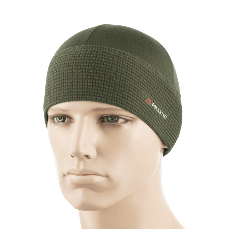 M-Tac Hjelm Watch Cap Polartec i grøn med Polartec fleece materiale, ideel til køligt og koldt vejr